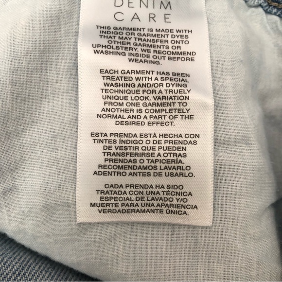 KENSIE JEANS  VINTAGE LUXE THE HIGH RISE SHORT SIZE 6/28 STRIPED DENIM NWT - Picture 8 of 15